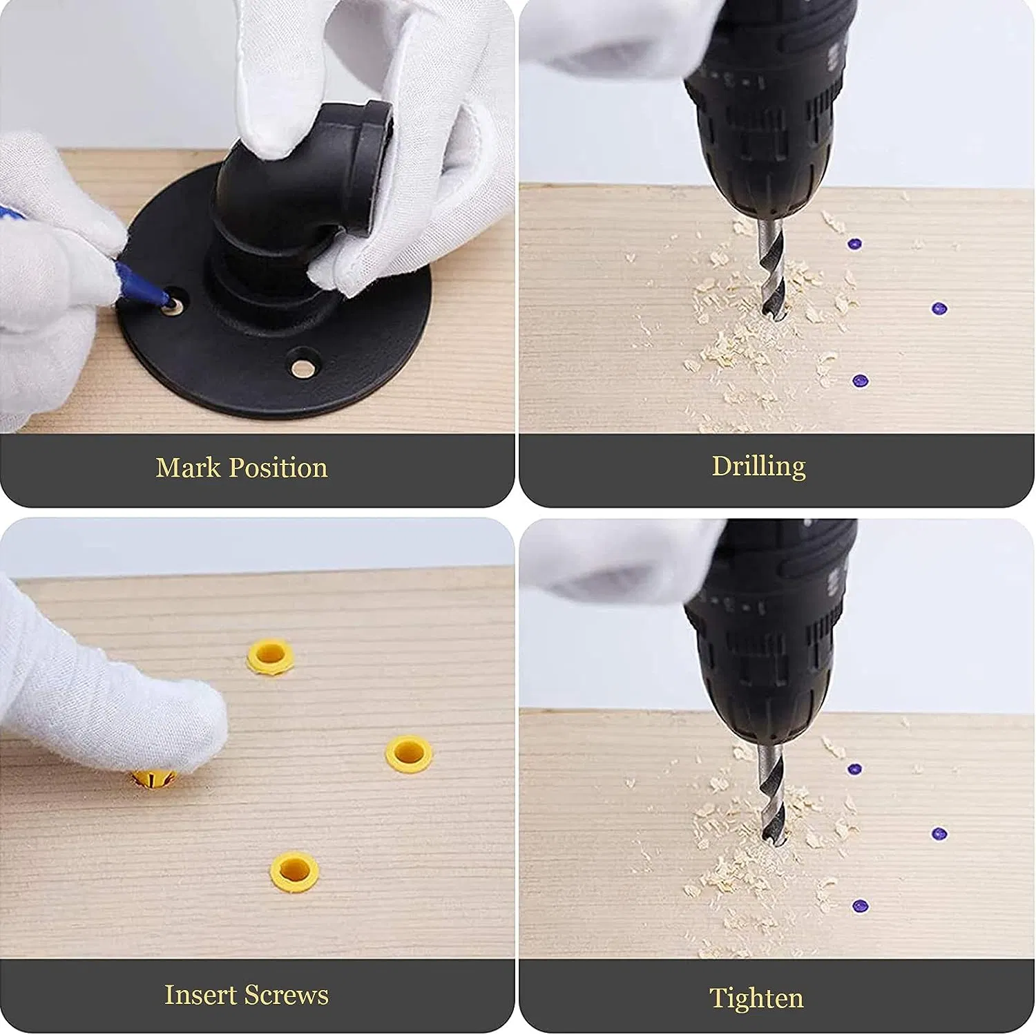 5 FT Metal Staircase Handrail Black Galvanized Industrial Iron Hand Rail for Indoor Outdoor