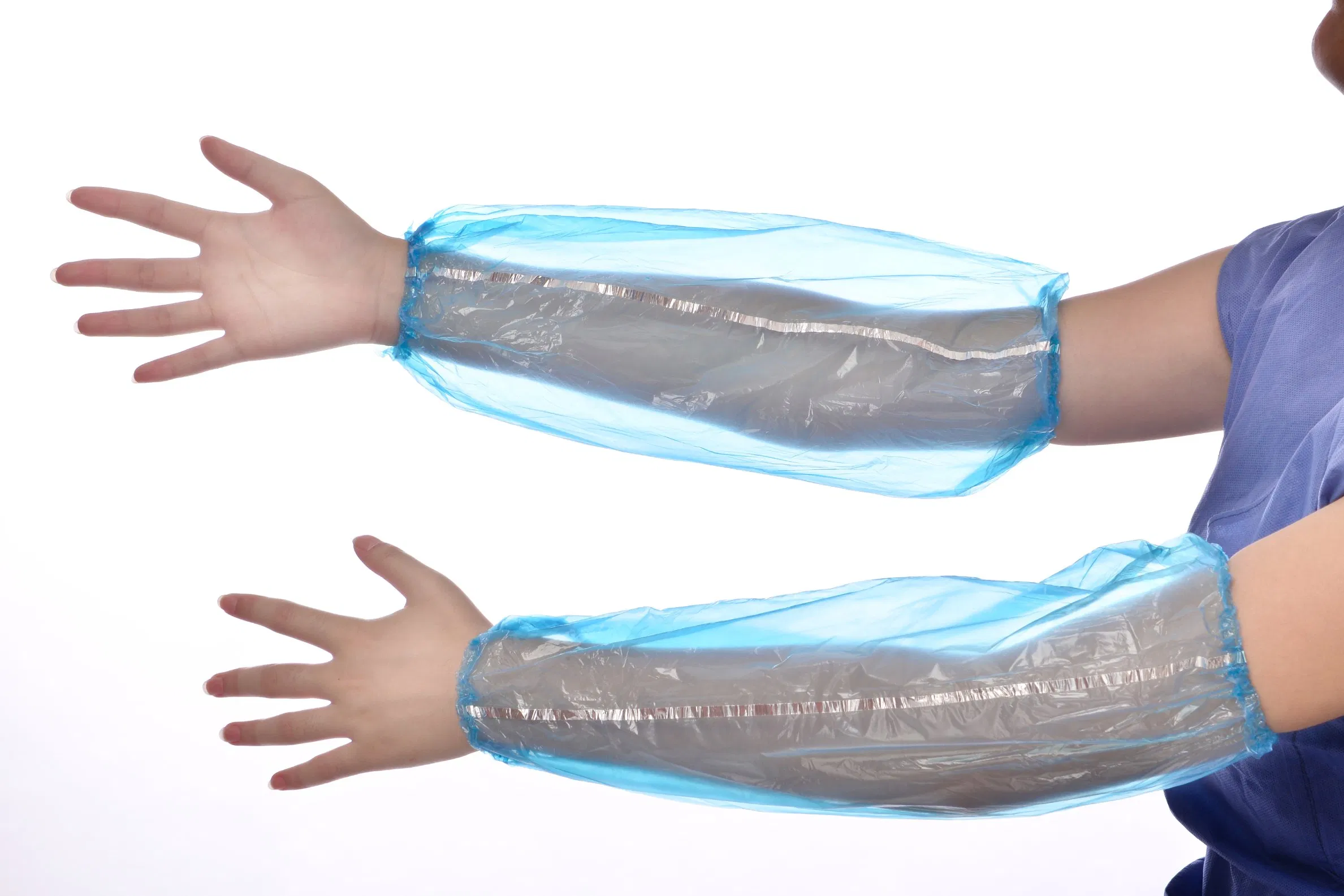 Disposable Use Light and Waterproof PE Oversleeves for Protect Bodyparts From Dust/Oil/Water