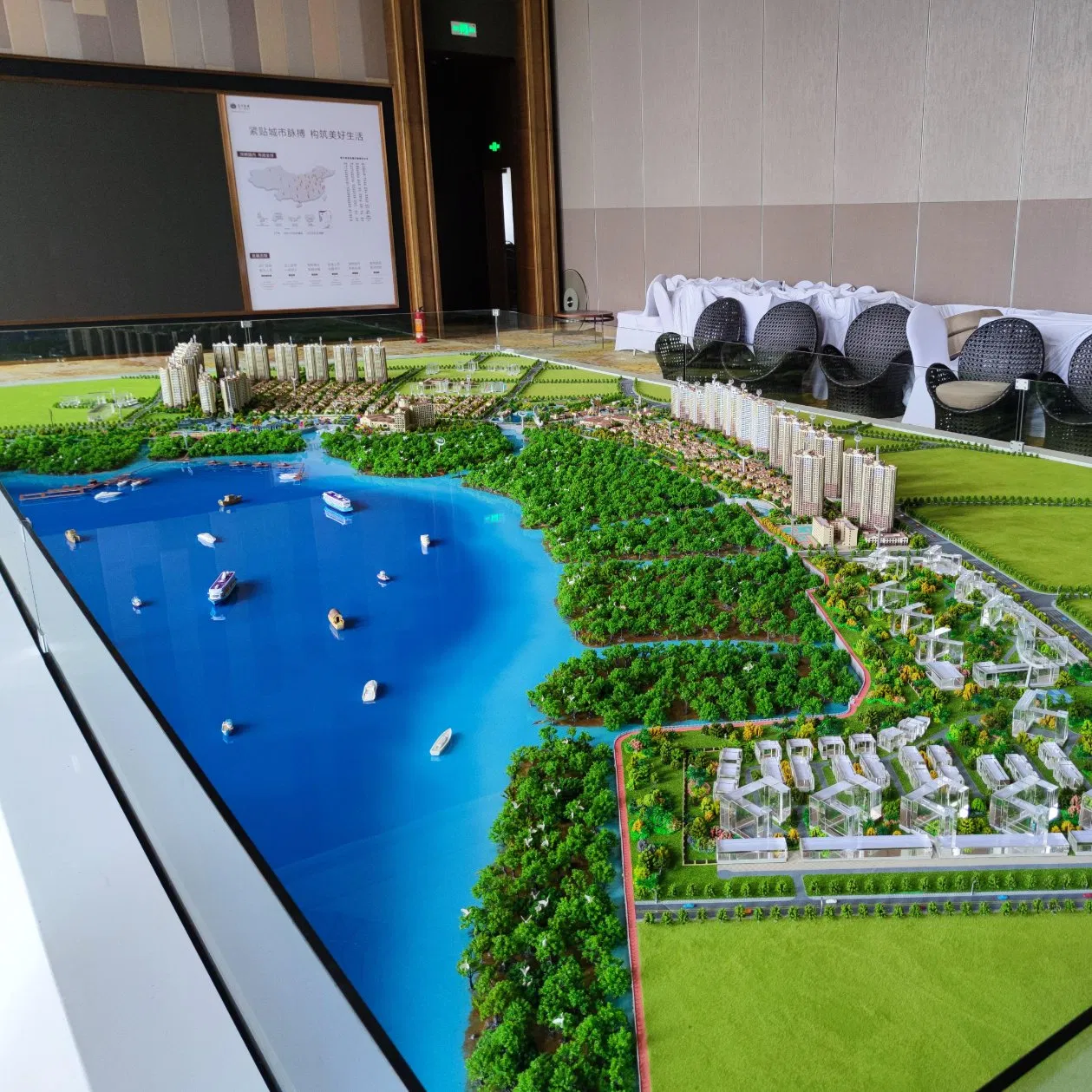 3D High-Quality Comprehensive Planning Sand Table Model for Residential Apartments