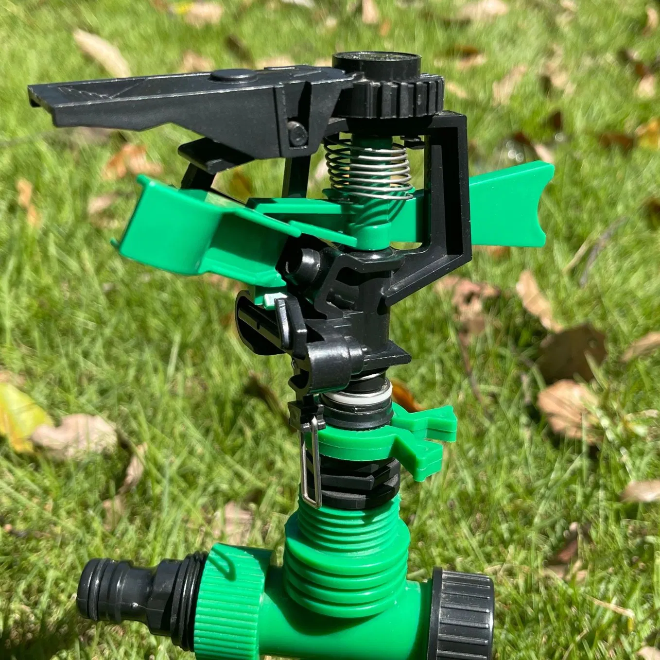 Hautine High Quality Plastic Impulse Sprinkler with Plastic 2-Way Spike