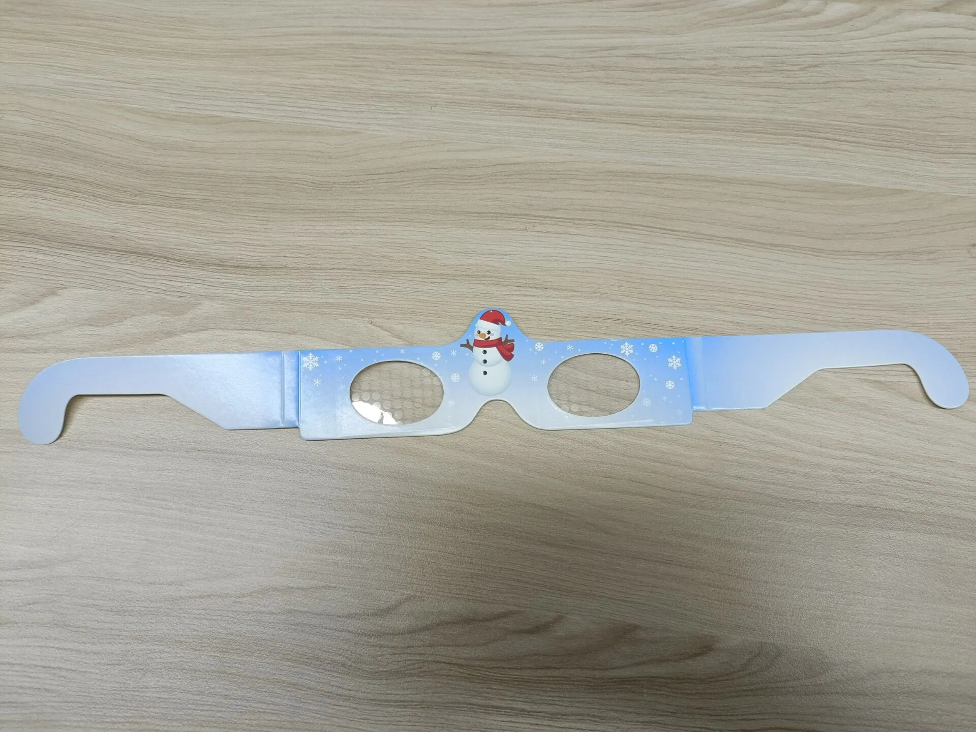 Promotional Gift Paper Diffraction Glasses Snowman Fireworks Glasses Wholesale