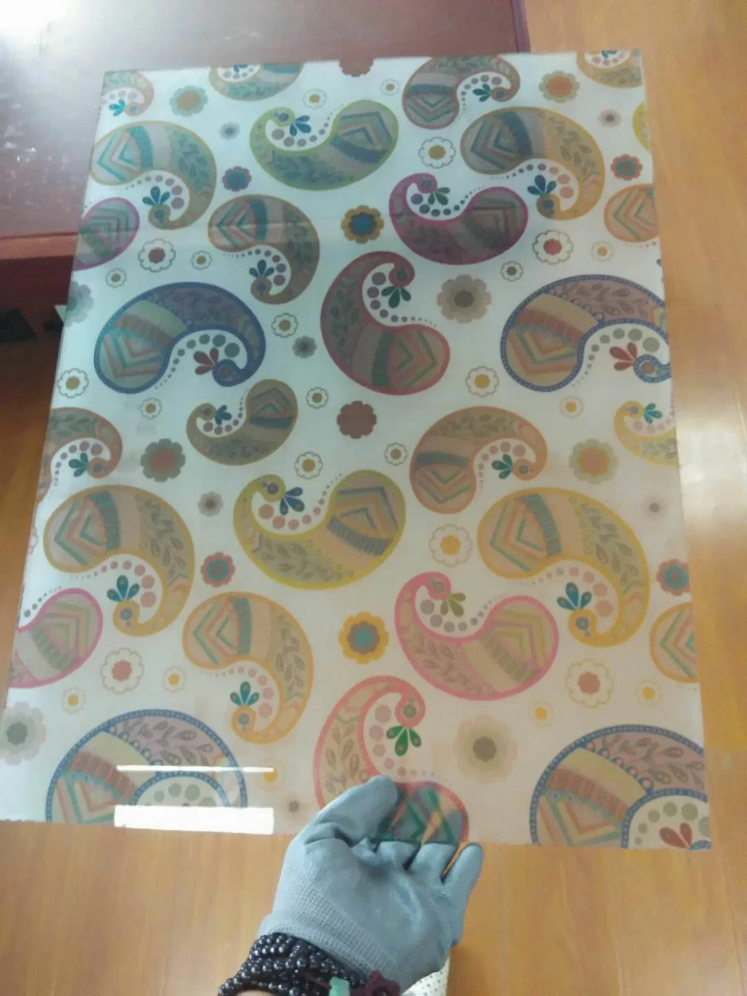 4/5/6mm UV Printing Glass with Flower