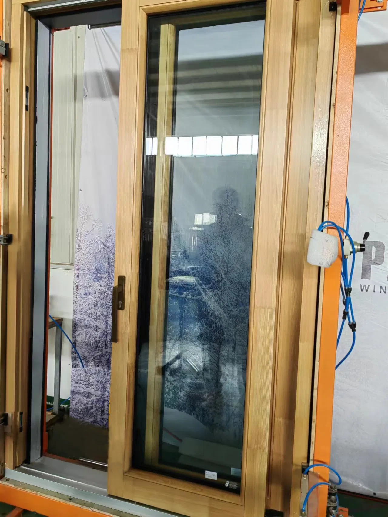 Penjoy Factory Price Flexible Design Aluminum Pine Wood Lift and Sliding Door