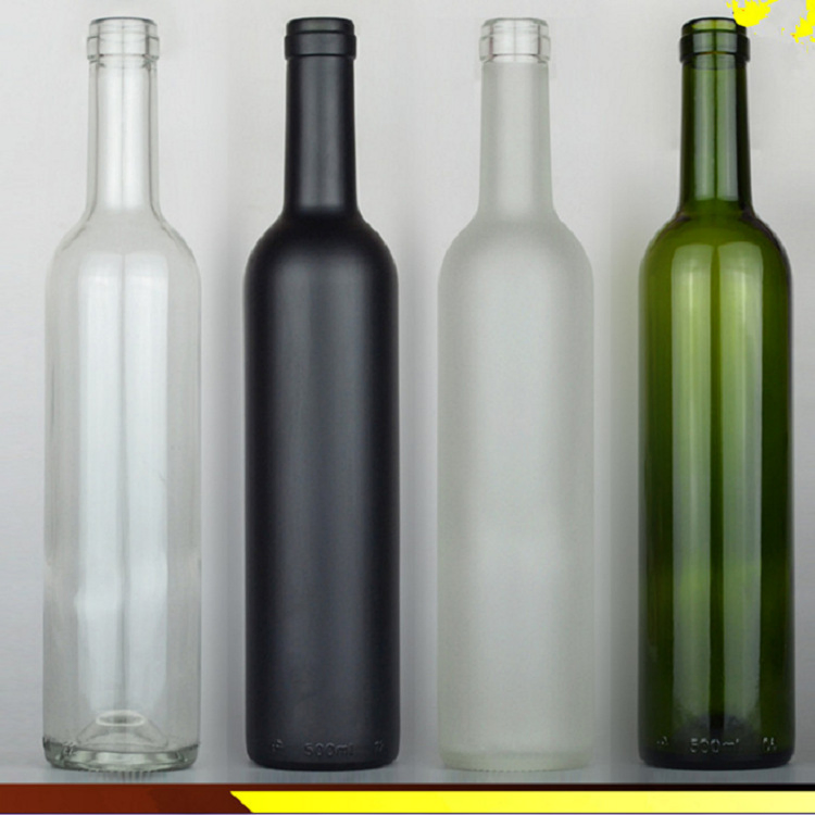 Clear Frosted 250ml 750 Ml Empty Glass Alcohol Bottles Spirit Vodka Liquor Bottle