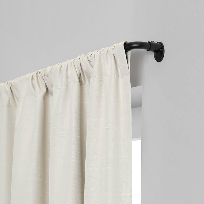 Hot Selling Single Blackout Poles Corner Curtain Rod Bend Ajustable Metal