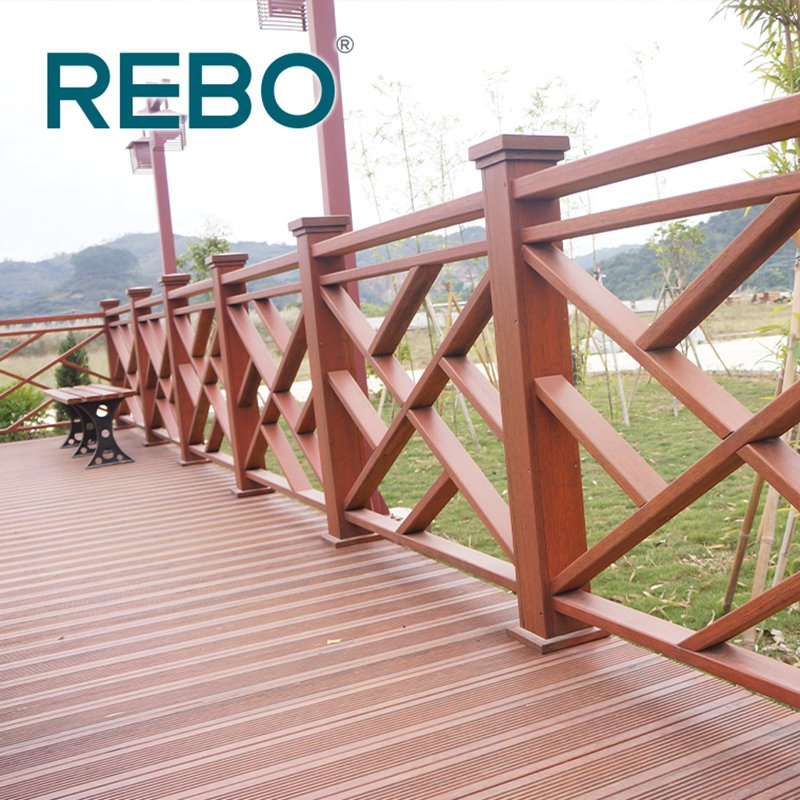Eco Forest Carbonized Engineering Bamboo Garden Patio Flooring Decking Board