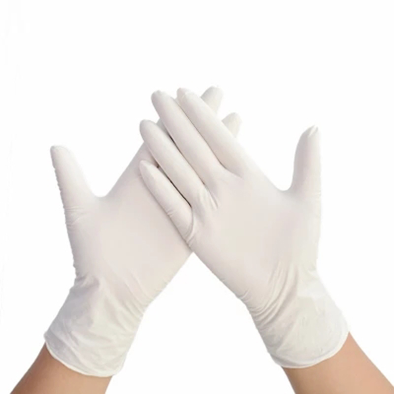 White Disposable Nitrile Gloves 100 PCS Box General Purpose Nitrile Examination Gloves