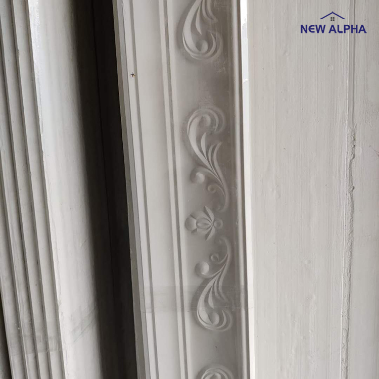 Widely Used White Waterproof Easy Install Baseboard Decorative Line