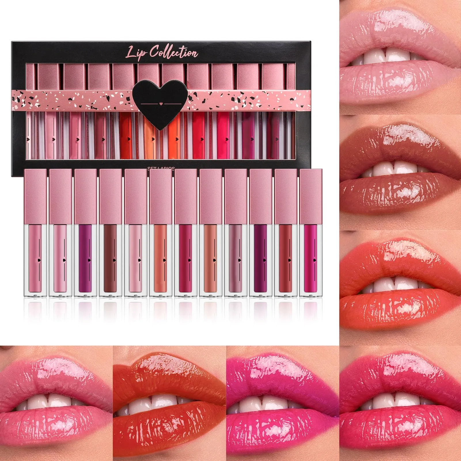 24 Color Lipstick Matt Low MOQ No Logo Private Label Makeup Waterproof Velvet Nude Lipstick Matte Liquid Lipstick