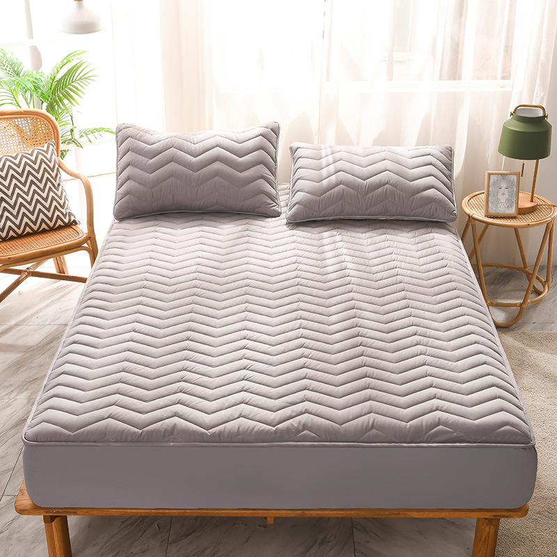 Anti Dust 90g Sanding Pad Comfortable Fitted Mattress Protector