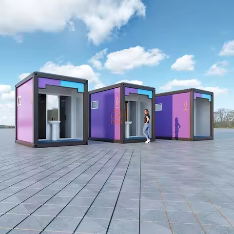 Professional Customized Movable Portable Restroom Container House with Toilet and Shower