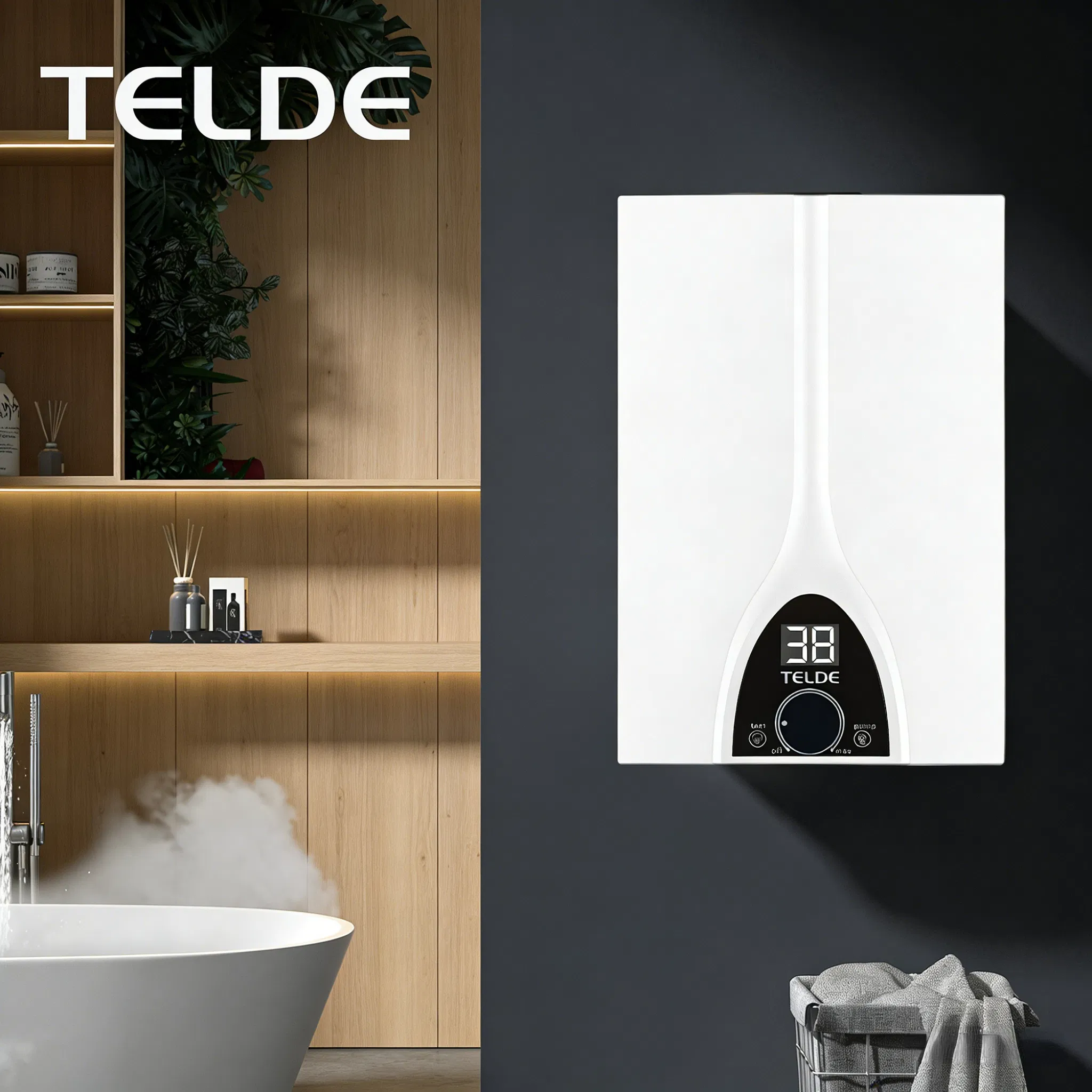 Portable Electric Water Heater with Rapid Hot Water Functionality