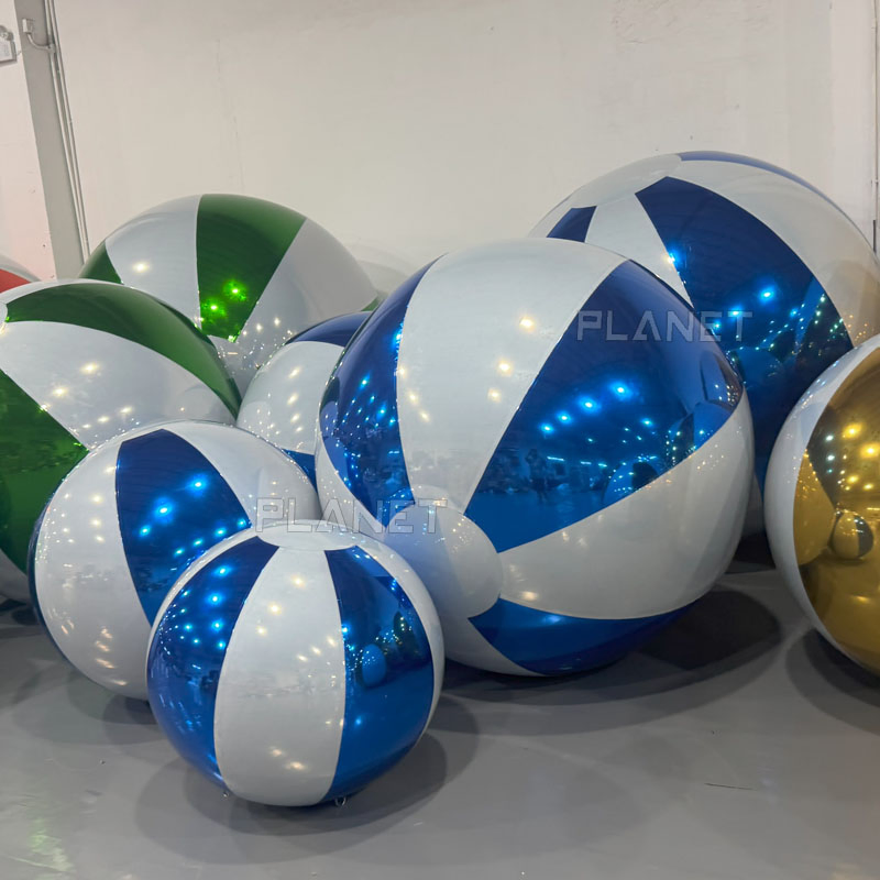 Reusable Colorful Double Layer PVC Decorative Inflatable Mirror Ball for Event