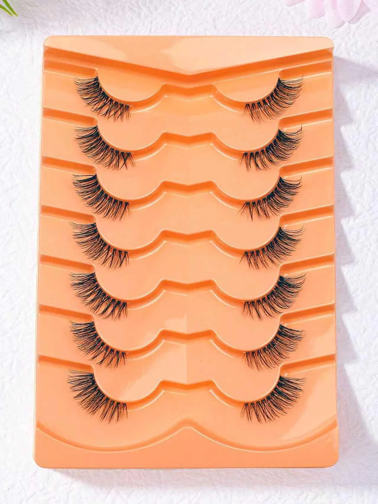 Factory Wholesale Half Lashes Mink Natural Soft Thin Cat Wispy 3D Mink Corner Eye Lashes