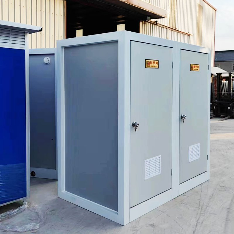 China Direct Factory Prefabricated House Plastic Portable Toilet in Fiji Island Mouldings Toilet Prefab Toilet Outdoor