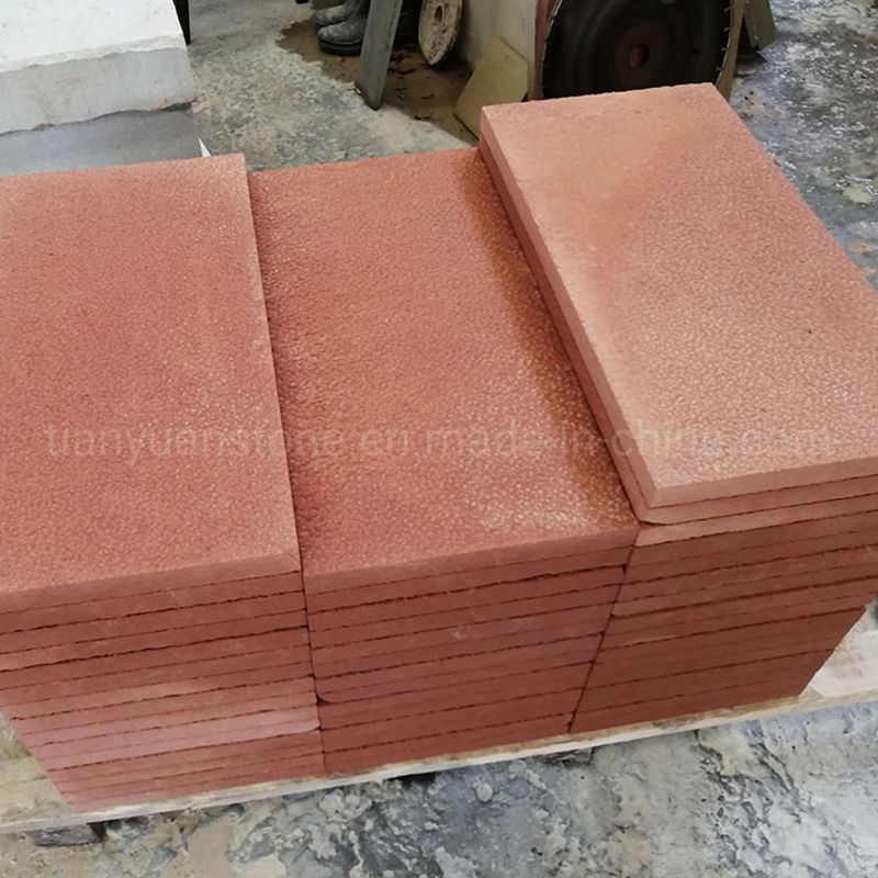 Natural Red Sandstone Tiles for Flooring Patio Paver