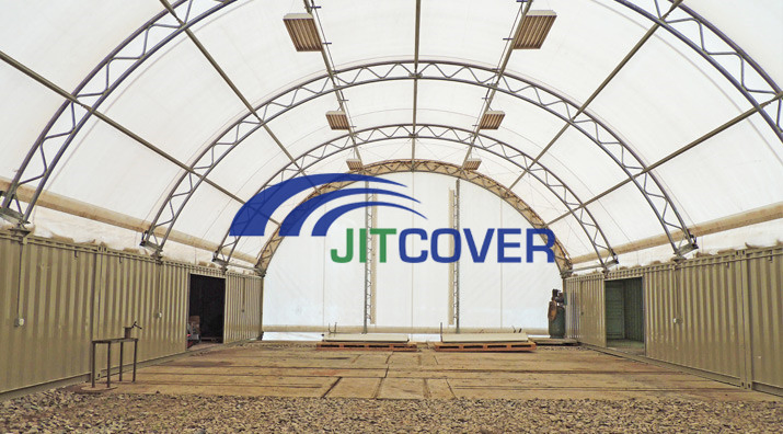 Carport Attached with Containers (JIT-406015C)