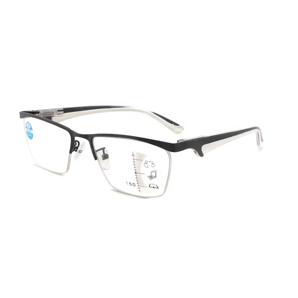Gd Trendy Design Club-Master Anti-Blue Lens Unisex Metal Reading Glasses