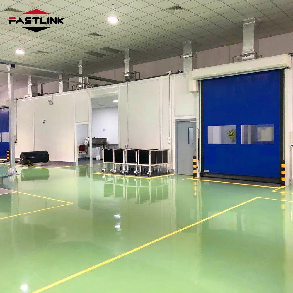 Fastlink New Product Industrial PU Overhead Automatic Intelligent Control Insulation Exterior High Speed Rolling Shutter Doors