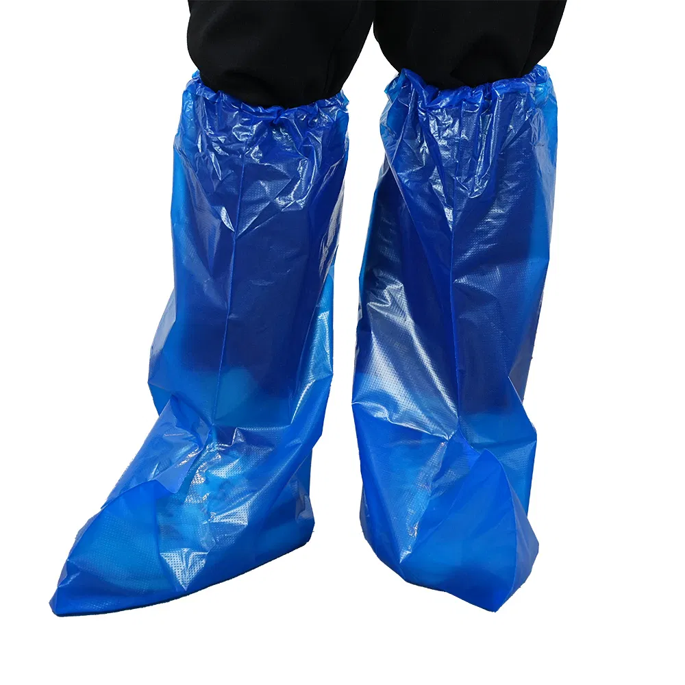 Disposable Waterproof Boot Covers PE & CPE Plastic Overshoes for Work & Outdoors
