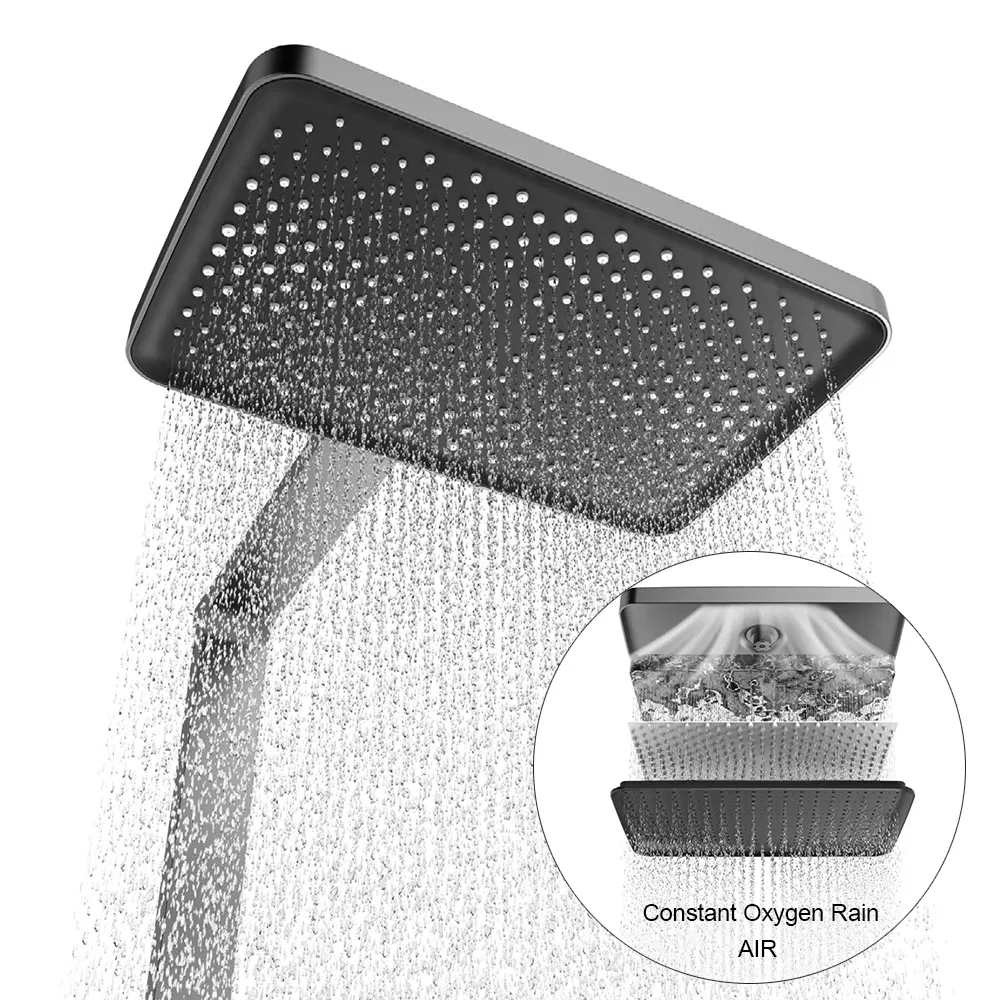 Душевая система LED с клавишами пианино и термостатом