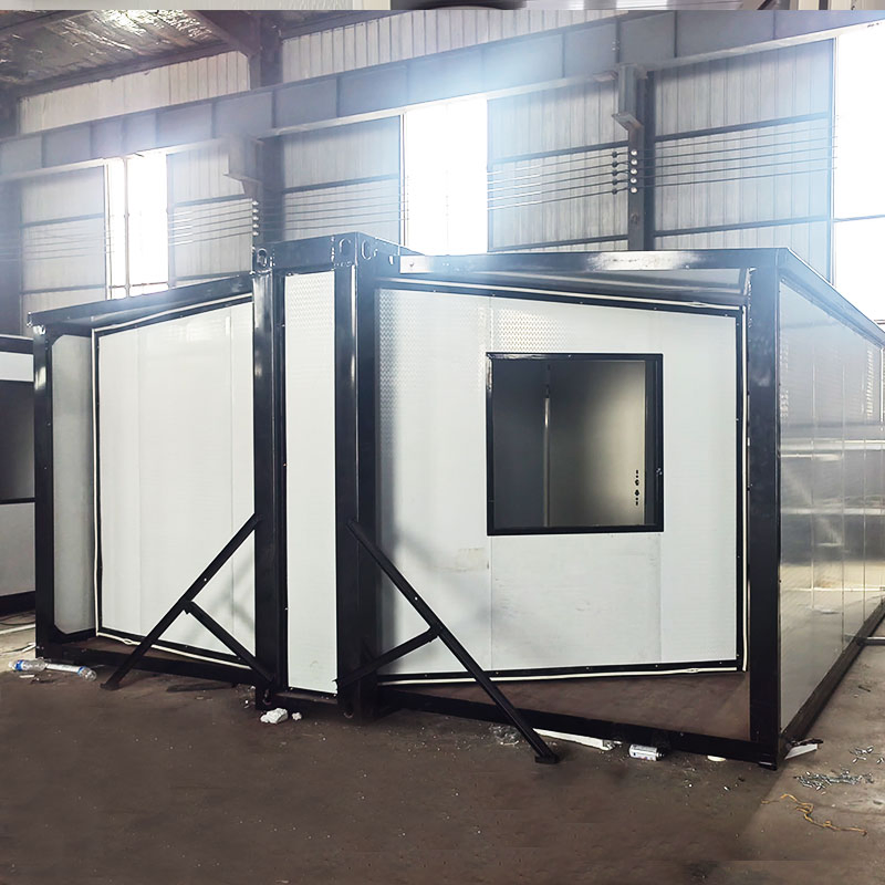 2 Bedroom Container House Folding Mobile Hospital Home Collapsible Living Room Plan Foldable Portable Container House with Toilet