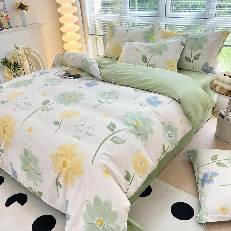 Wholesale Home Textile 100% Cotton Bedsheet Bedding Sets
