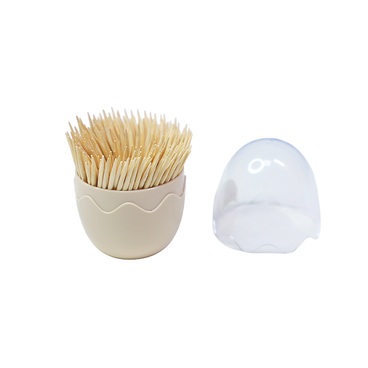 Disposable Toothpick with Mint Individual Wrapped Disposable Eco-Friendly Bamboo Skewer Flat Wood Toothpicks
