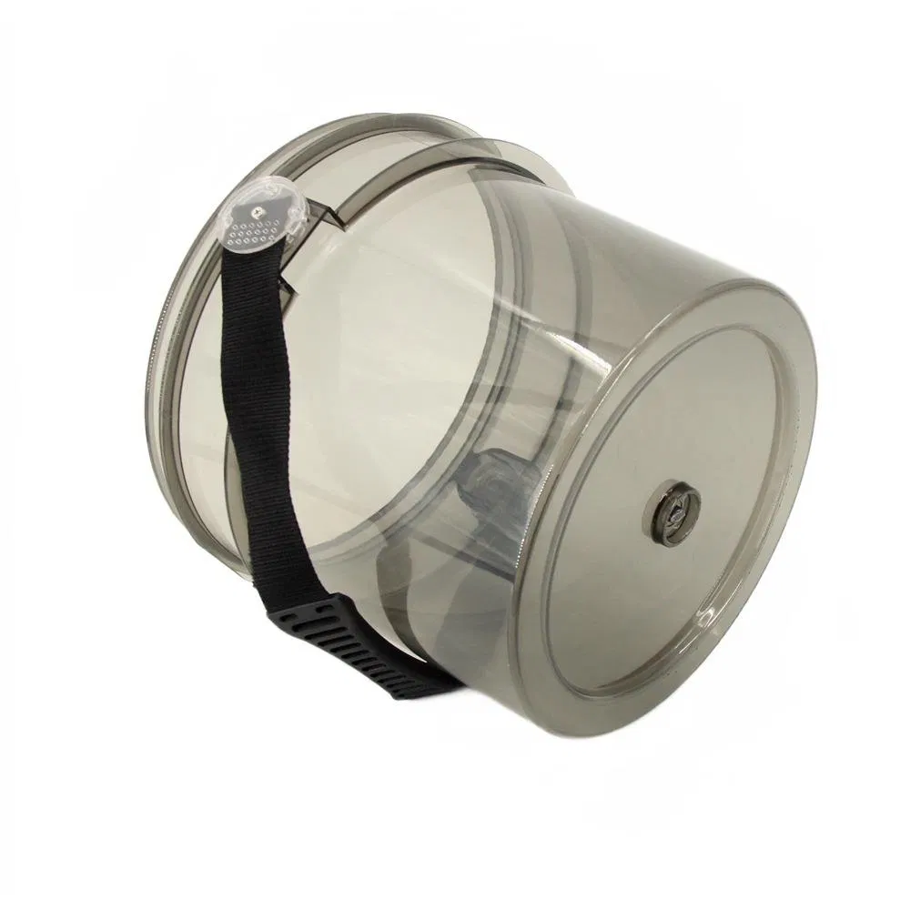 Factory Supply Custom Portable Pet Car Washing Bucket Plastic Black Transparent Bucket with Lid for Car Detailing