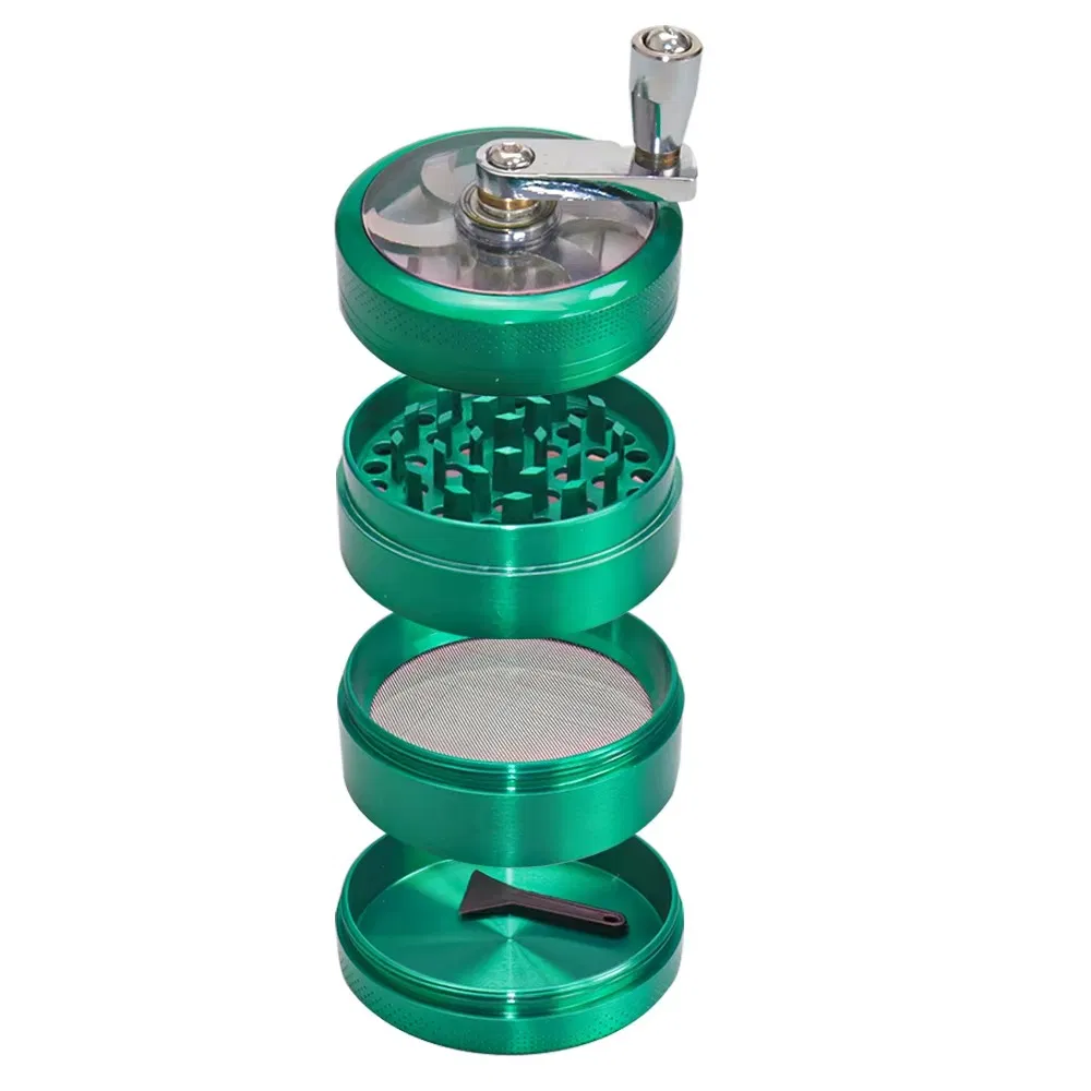 Compact Uniform Grind Multi Layer Design Metal Smoke Grinder Tool for Herbs