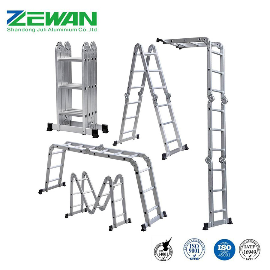 Aluminium Multi-Purpose Straight Ladder for Home and Commercial Use Aluminum Folding Ladder
