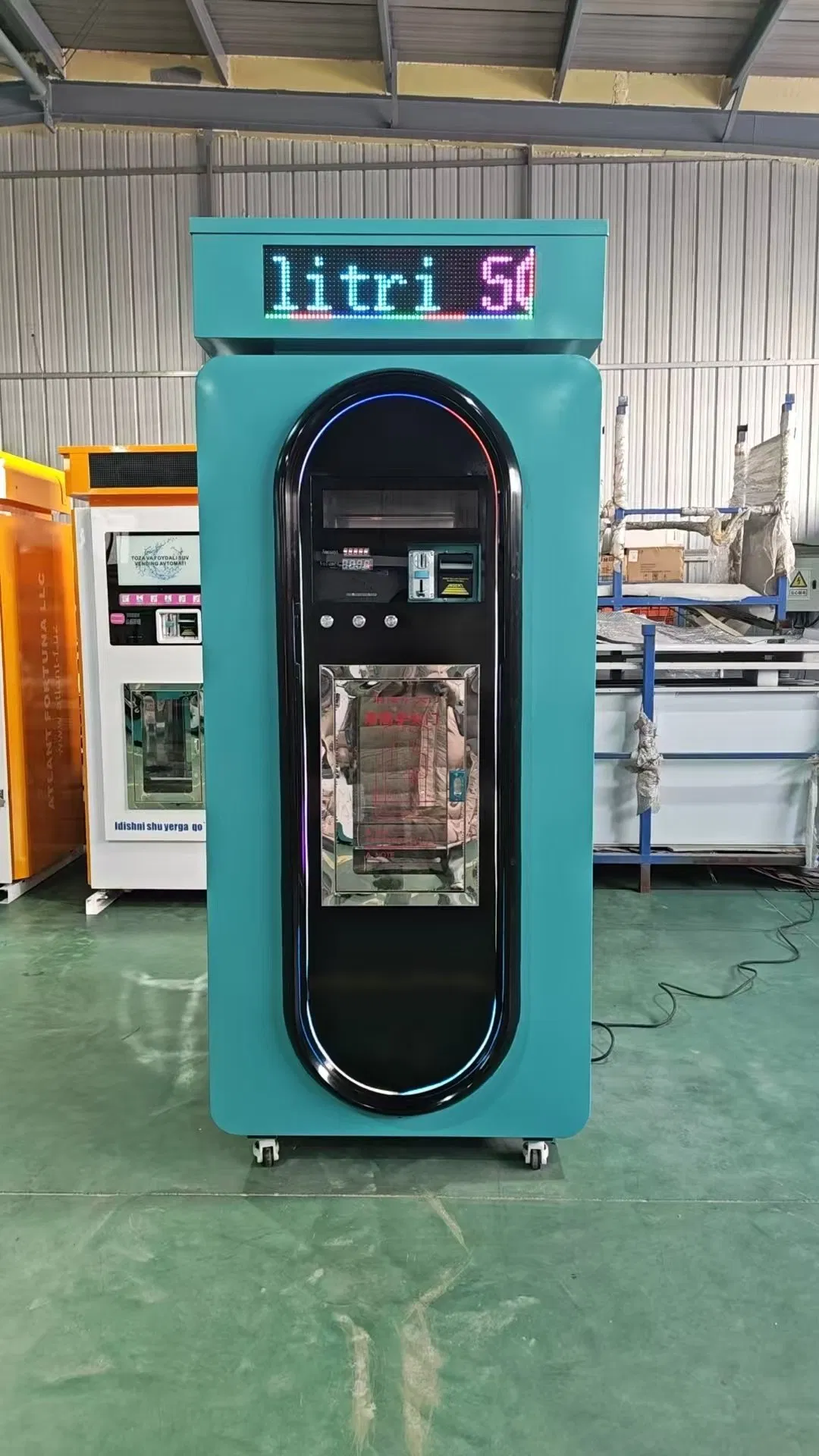 ATM Customized 5 Gallon Coin Card Operated Water Dispenser Commercial Water and Ice Vending Machine