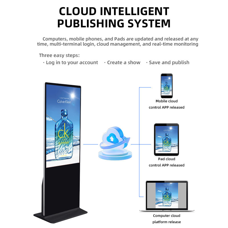 Напольный сенсорный LCD монитор 32-85 дюймов