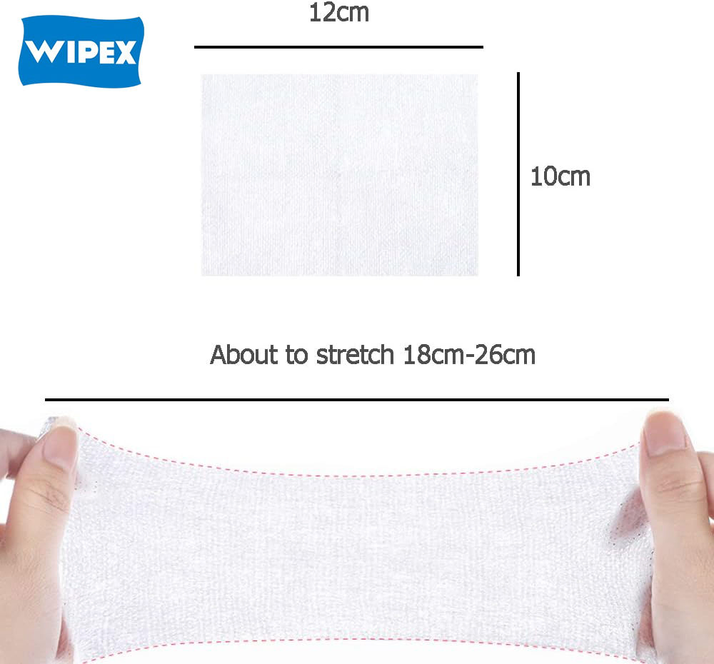 Wlpex 200PCS Wet Compress Makeup Remover Cotton Pads Stretchable Face Toner Cotton Pads