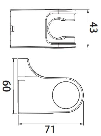Bathroom Accessories Bathroom Fittings Wall Mounted Rotate Hand Shower Sprayer Holder