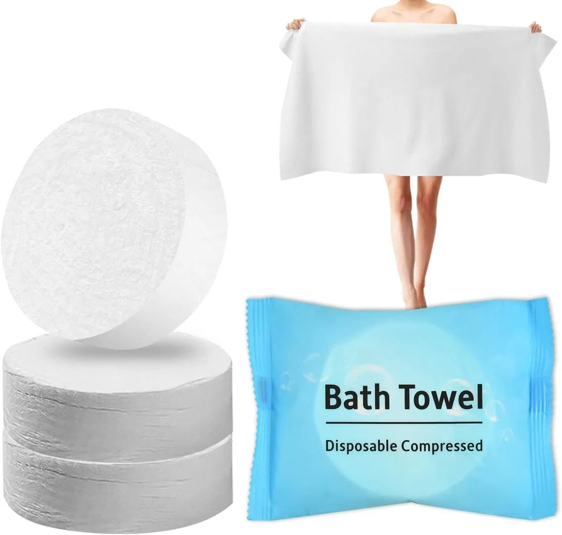 Custom Suitable for Beach Swimming and Traveling Large Disposable Compressed Bath Towel