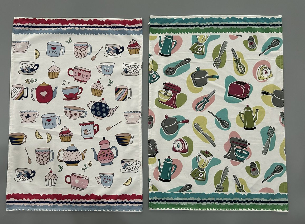 Hot Sale of Printed Kitchen Cotton Tea Towels