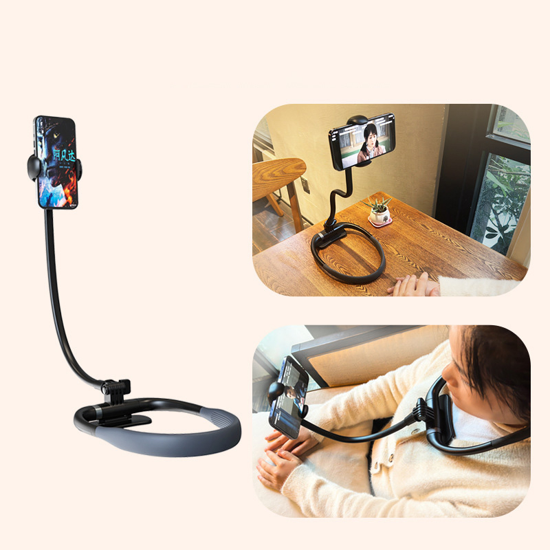 OEM Custom Mobile Stand Phone Holder Flexible Lazy Hanging Neck Phone Holder Stand Mount Necklace Support Bracket