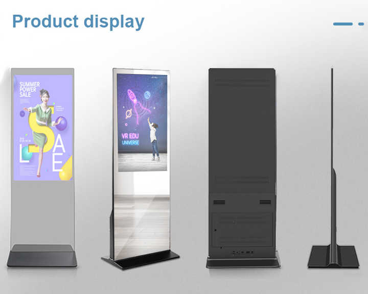 Interactive Smart Mirror Floor Standing Smart Mirror Fitting Mirror LCD Display for Fitness Gym