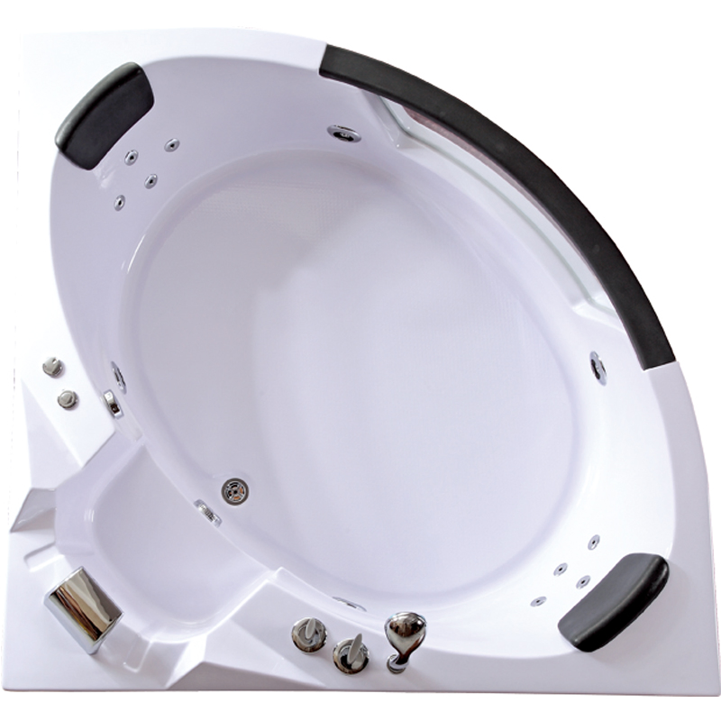 Угловая гидромассажная ванна Lante TLP-632 с пневмокнопкой