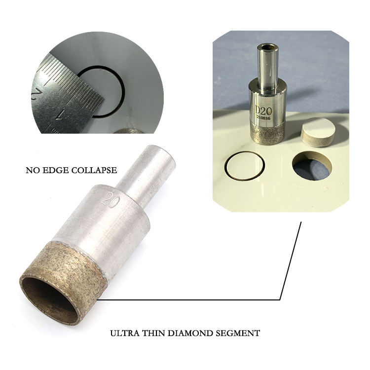 4-86mm Straight Shank Sintered Glass Tile Ceramic Diamond Core Drill Bit