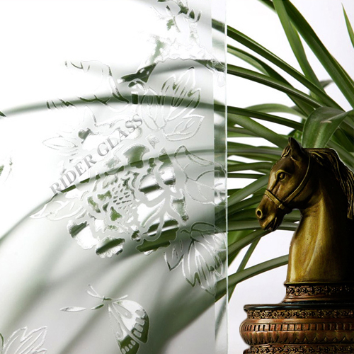 3-6mm Decorative Acid Etched Frosted Art Architectural Glass