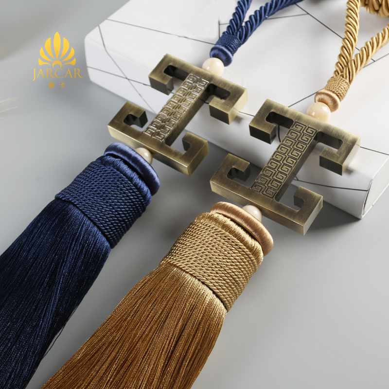 Elegant Chinese Metal Tassel Curtain Tiebacks for Chic Home Decor