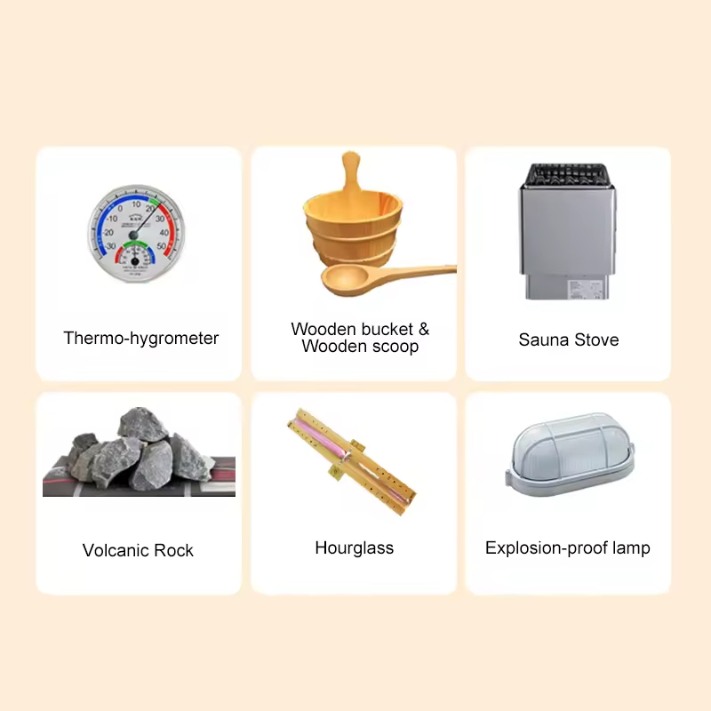 Best Selling High Quality Single 4 Person Wooden Sauna Room