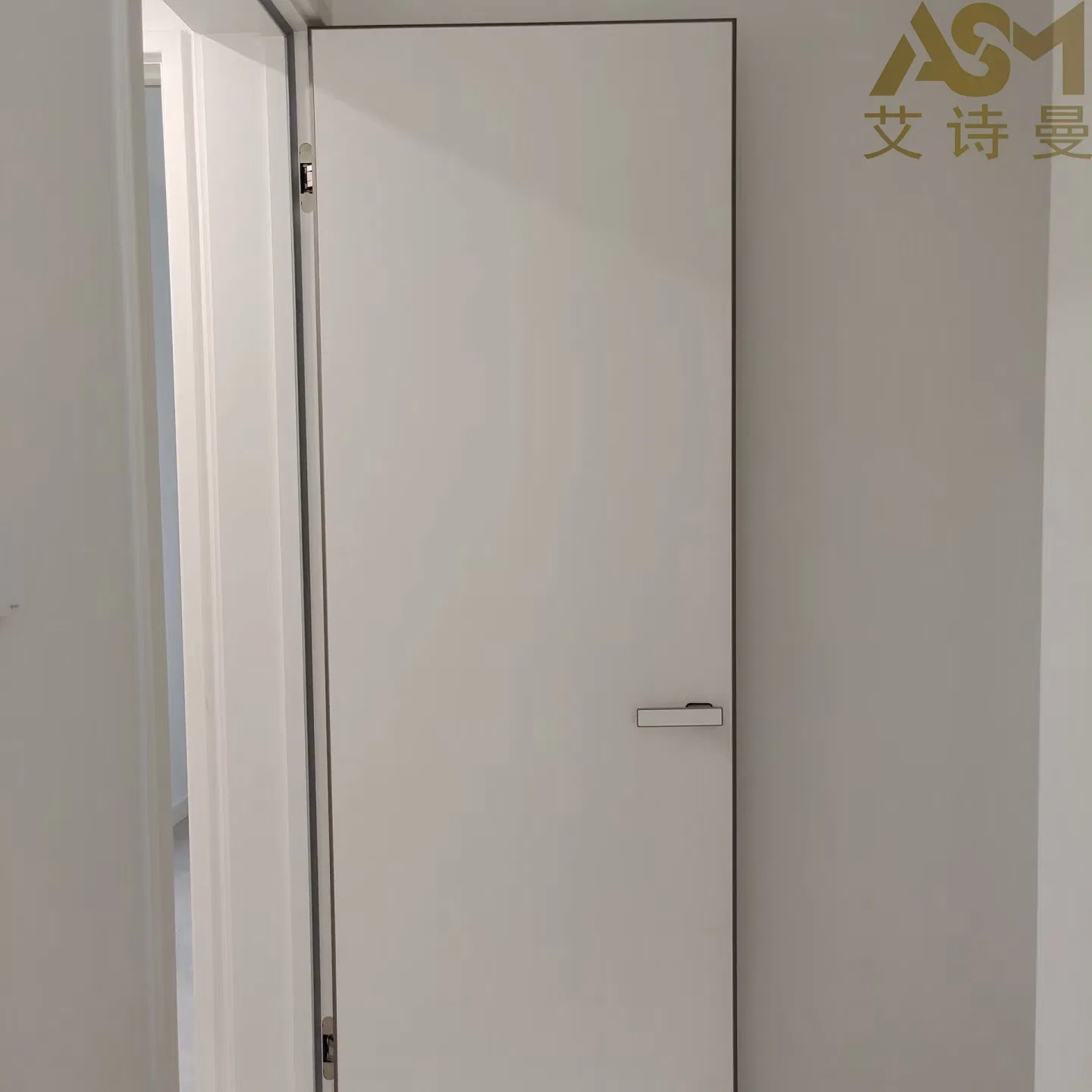 Assembled Tech Veneer Wood Plastic Composite Door for Room Interior Luxury Solid Main Bedroom Wooden Door