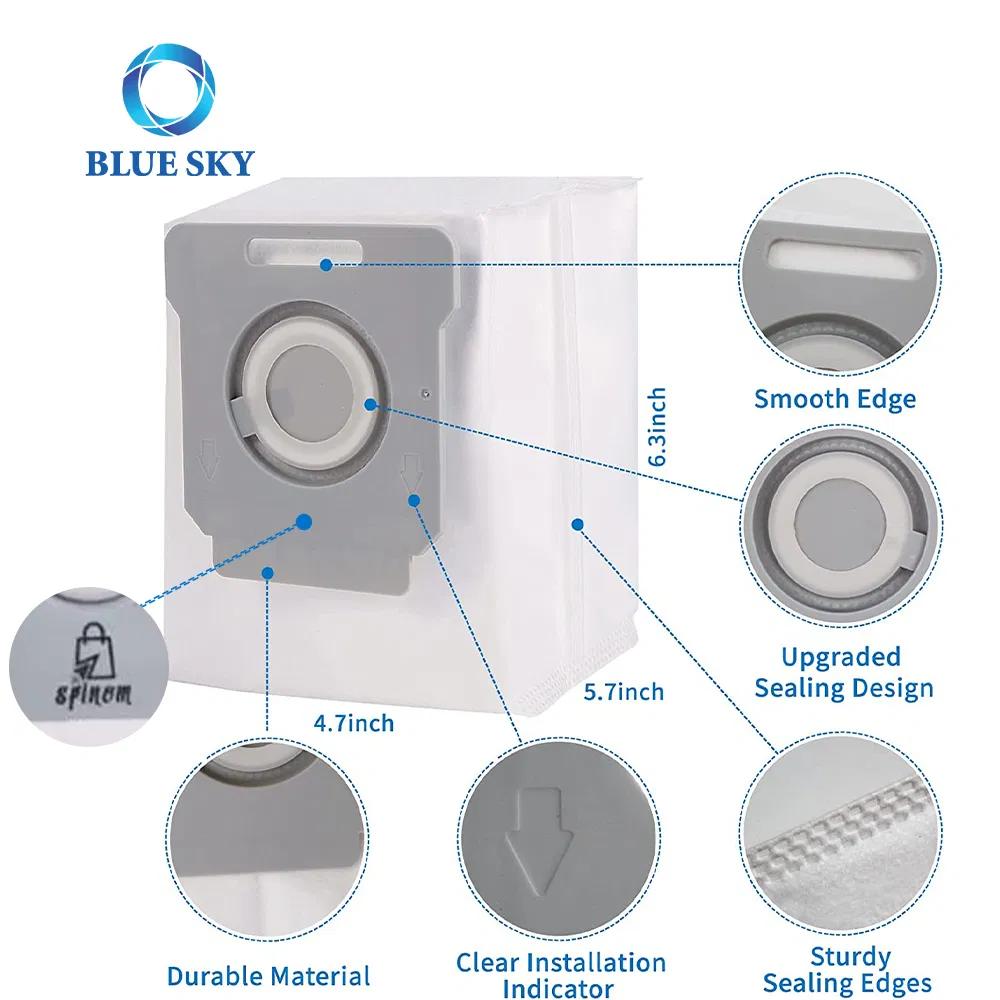 in Stock Disposable Non-Woven Replacement Dust Bag for Irobot Roomba I7 S9 I4 Robot Vacuum Cleaner Filter