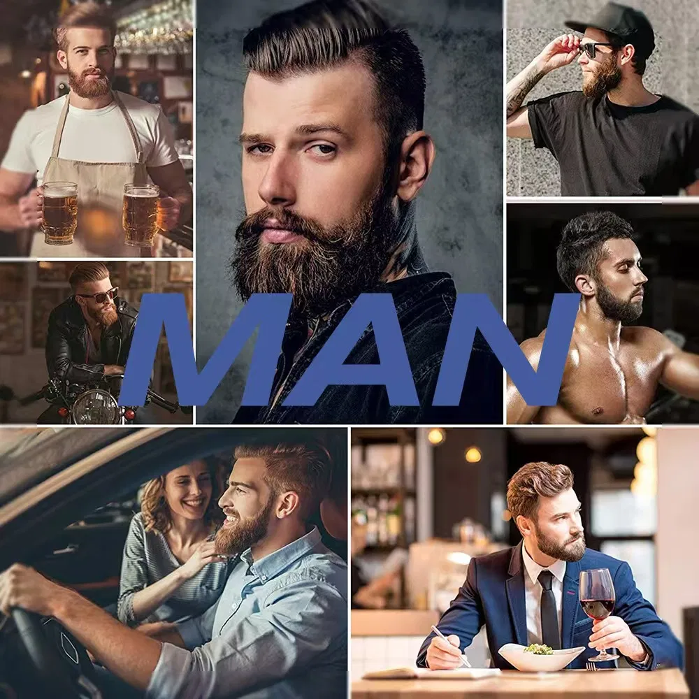 Hot Selling Private Label Men's Care Beard Kit with 8 Stuffers