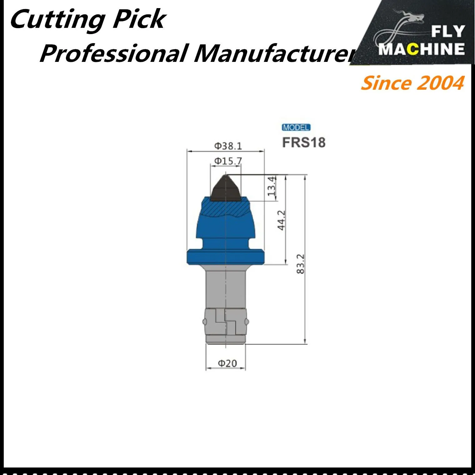 Forestry Mulcher Grinder Road Milling RP20 Asphalt Pavement Bits for Fa Machine