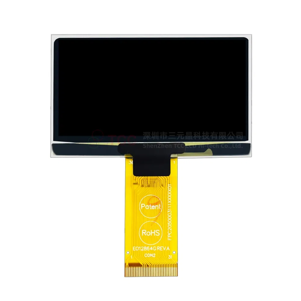 OLED-дисплей 2.42 дюйма 128x64, 31 пин, интерфейсы Parallel/SPI/I2C