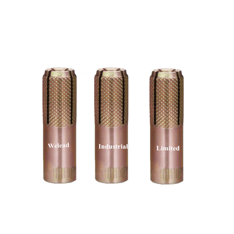 Wholesale 1/2" Drop in Anchor Expansion Concrete Fastener Threaded Grip Anchor Bullet Anchor Carbon Steel Yellow Blue Zinc Galvanized China Exporter